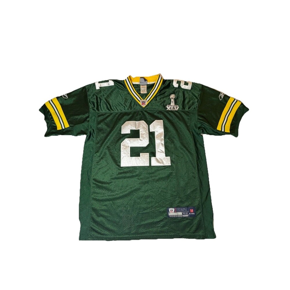 Green Bay Packers Woodson Onfield Reebok NFL Jersey Super Bowl XLV Mens 52 XXL